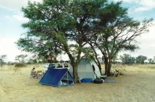 Camping in Botswana